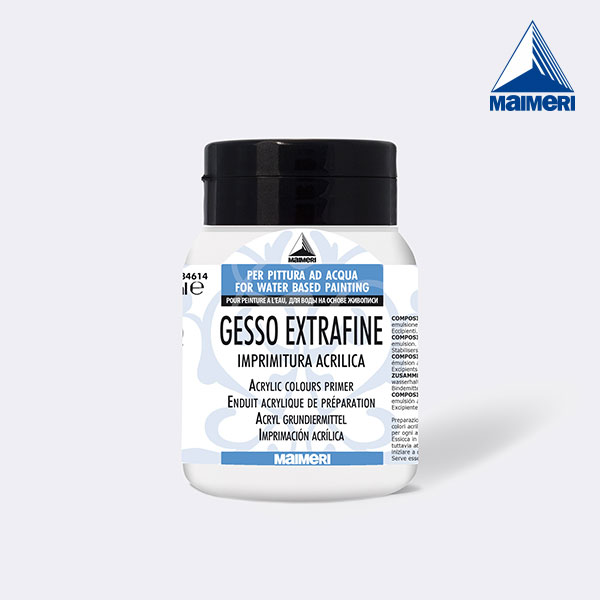 Maimeri美利 打底媒介系列 614Gesso石膏打底劑 白色 500ml