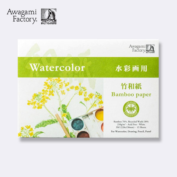 Awagami阿波和紙 竹和紙水彩本