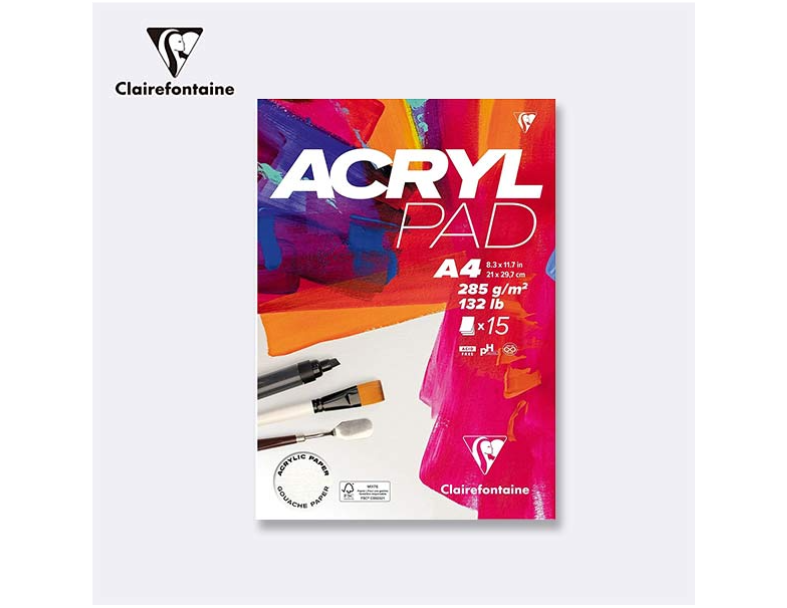 Clairefontaine克萊方丹 Acrylic 壓克力專用畫紙285g