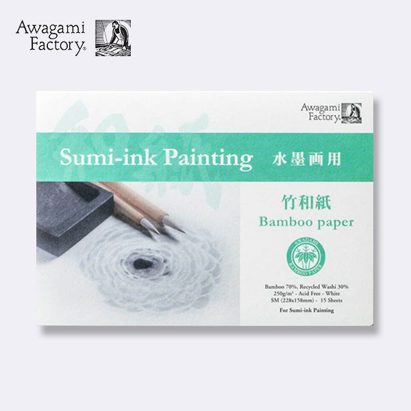 Awagami阿波和紙 竹和紙水墨繪畫本